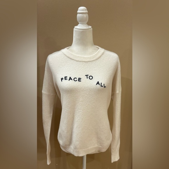 Madewell Peace to All Westlake Pullover Sweater in Coziest Yarn, Size M - Picture 2 of 10